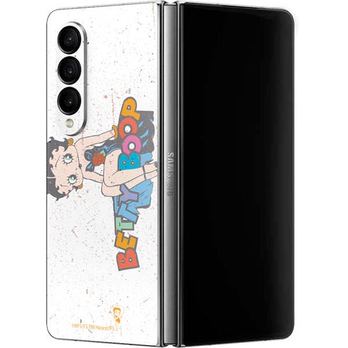 Betty Boop Splatter Galaxy Z Fold4 5G Skin